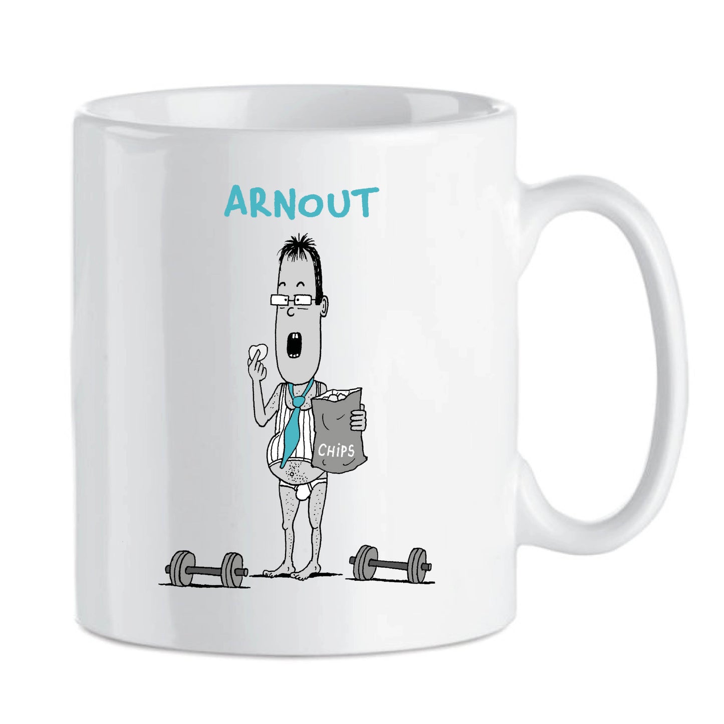 Arnout Van den Bossche - "Vanaf morgen begin ik te werken aan mezelf" (koffietas)