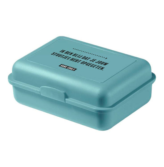 Hans Cools - "Ik ben blij dat je jouw stuutjes hebt opgegeten." (Brooddoos)