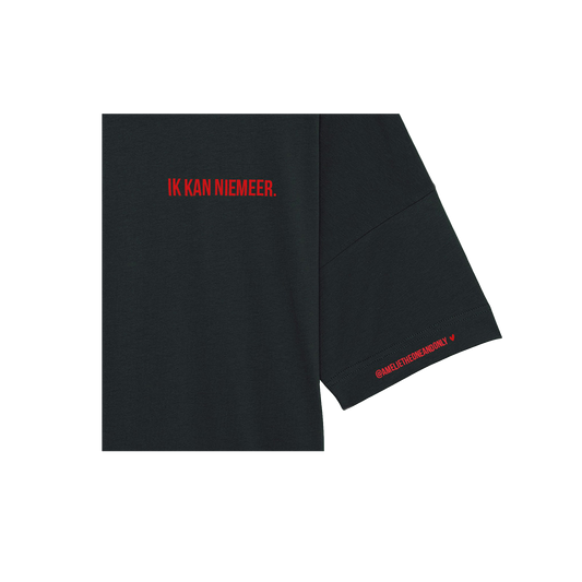'IK KAN NIEMEER.' (GEBORDUURDE TSHIRT UNISEX)