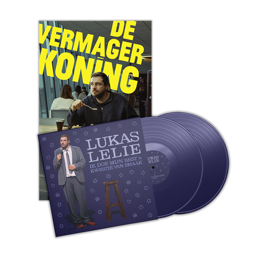 DE VERMAGERKONING (BOEK) + KWESTIE VAN SMAAK (LP) (PAKKET)