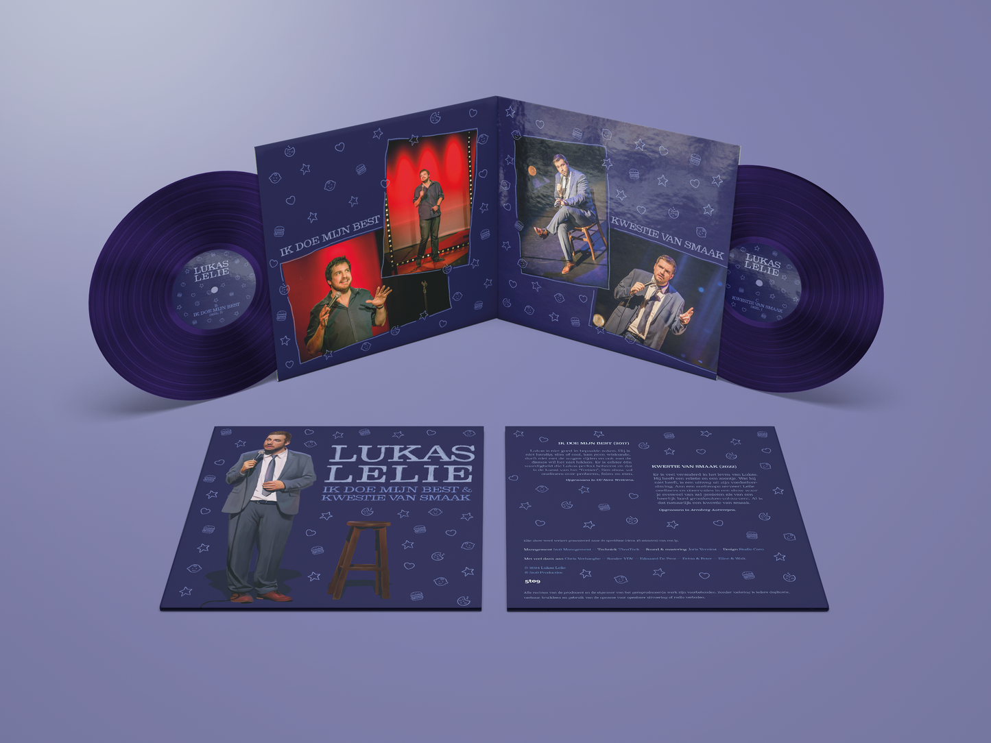 Lukas Lelie - Dubbelvinyl "Ik doe mijn best & Kwestie van smaak"