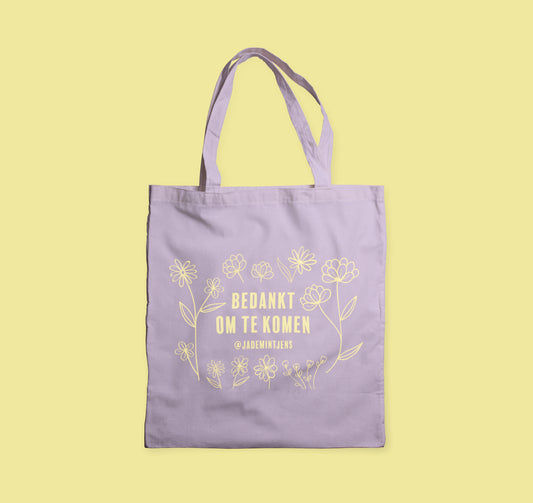 Jade Mintjens - "Bedankt om te komen" (Totebag)