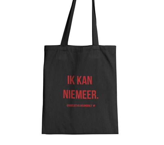 Amelie Albrecht - "Ik kan niemeer" (totebag)