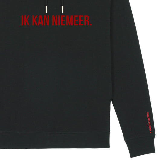 Amelie Albrecht - "Ik kan niemeer" (geborduurde hoodie / unisex model)