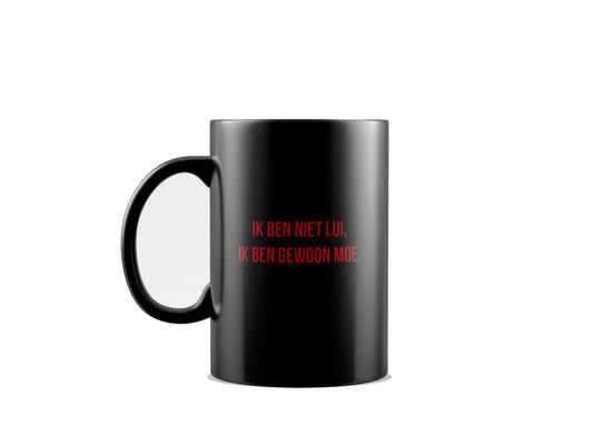 *PRE-ORDER* Amelie Albrecht - "Ik ben niet lui, ik ben gewoon moe" (koffietas)