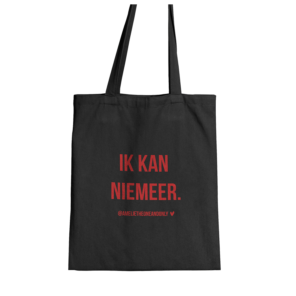 'IK KAN NIEMEER.' (TOTEBAG)