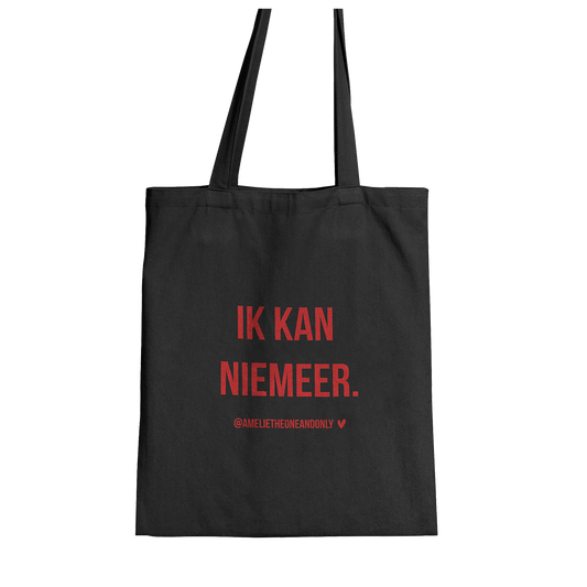 'IK KAN NIEMEER.' (TOTEBAG)