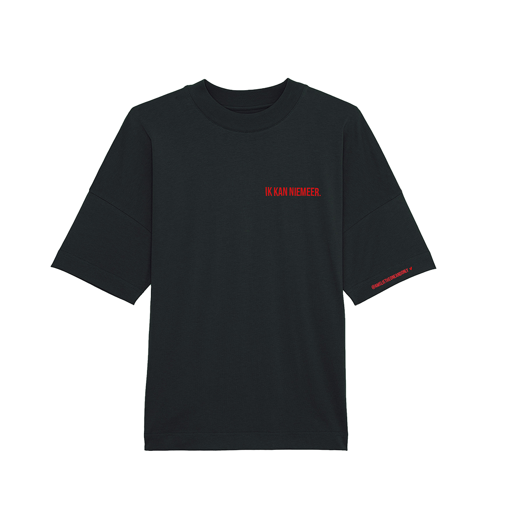 'IK KAN NIEMEER.' (GEBORDUURDE TSHIRT UNISEX)