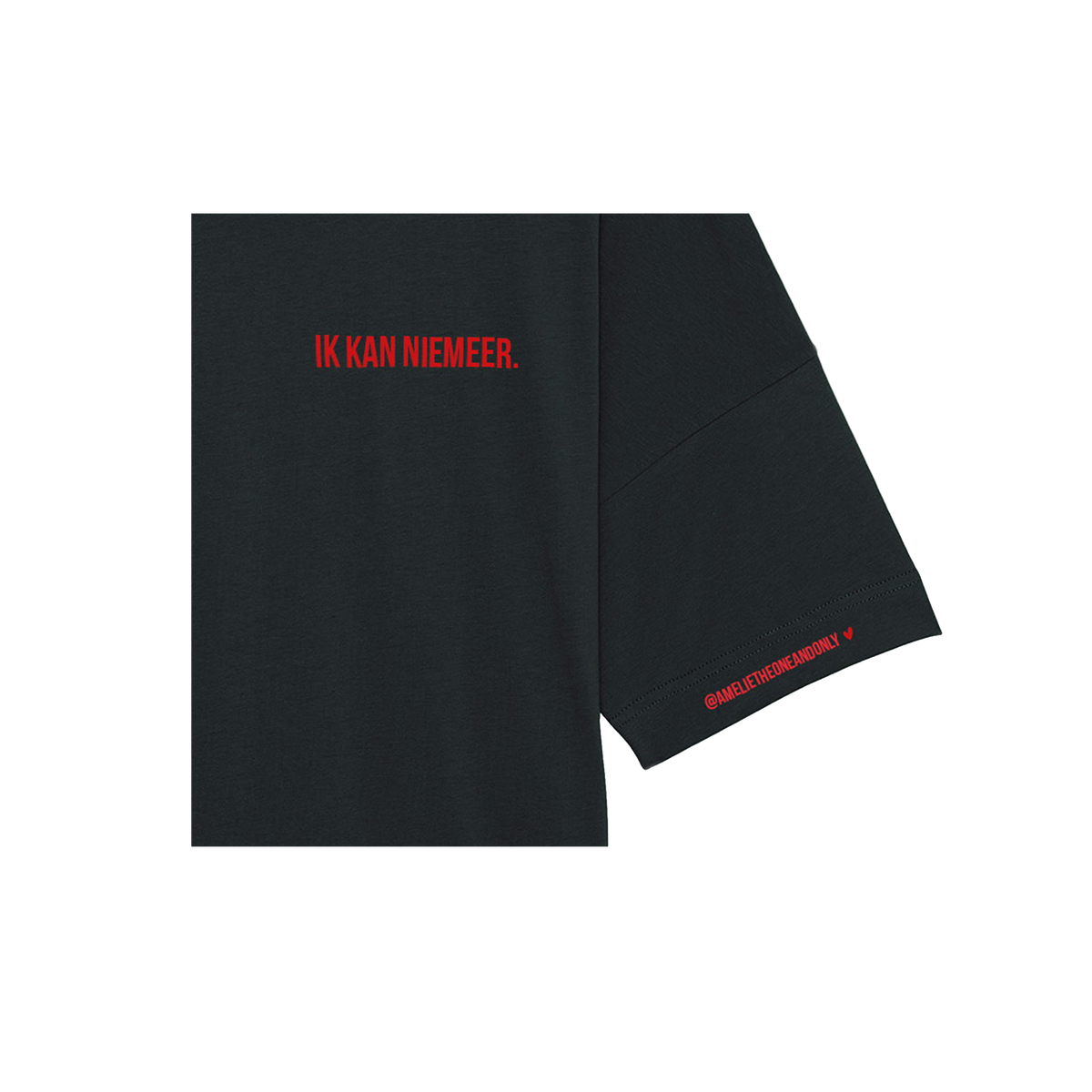 'IK KAN NIEMEER.' (GEBORDUURDE TSHIRT UNISEX)