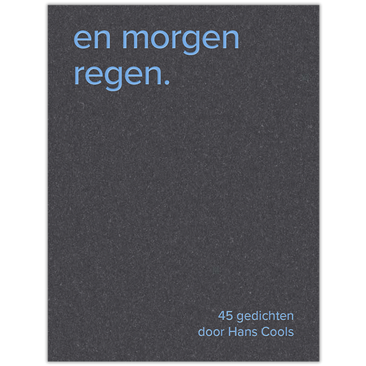 EN MORGEN REGEN. (BOEK)